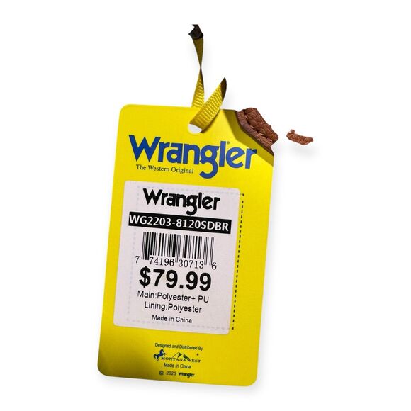 Wrangler Brown Crossbody Bag Boho Western Tote Adjustable Strap BNWT - Picture 5 of 11